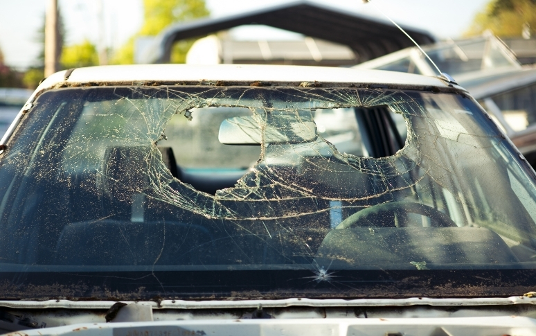 11. Broken Windshield