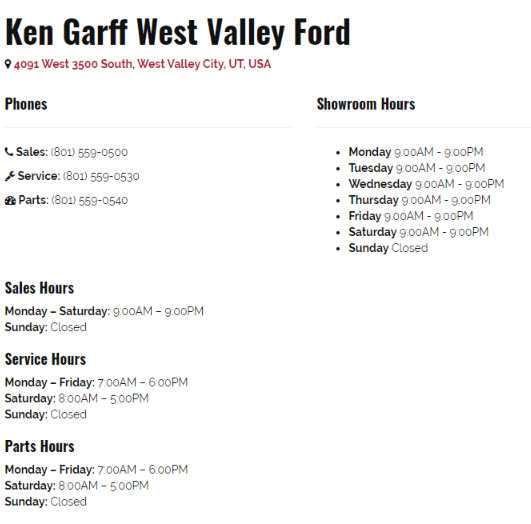 Ken Garff West Valley Ford