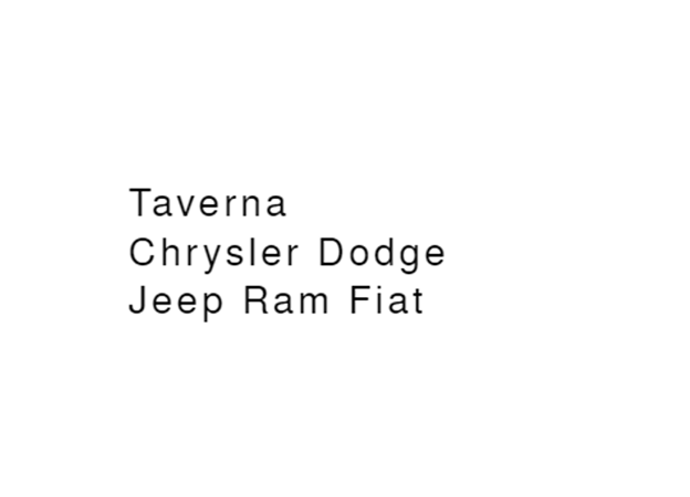 Taverna Chrysler Dodge Jeep Ram Fiat